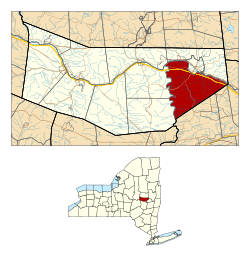 Montgomery County NY Florida town highlighted